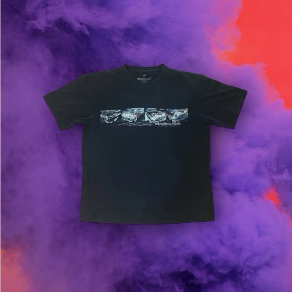 Men’s M Paradise Shores Muscle Cars Cool Graphic T-Shirt